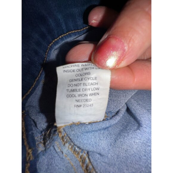 Ny & Co High Waist Pull-On Denim Jeggings By Soho Jeans Large Blend Blue Stretch - Picture 8 of 8